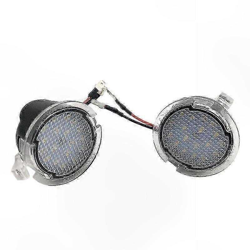 Led-einstiegsleuchten Für Außenspiegel, Kompatibel Mit Edge, Mondeo, Taurus, Explorer Und Expedition, Begrüßungsleuchten, Weiß, Universell, 2 Stück