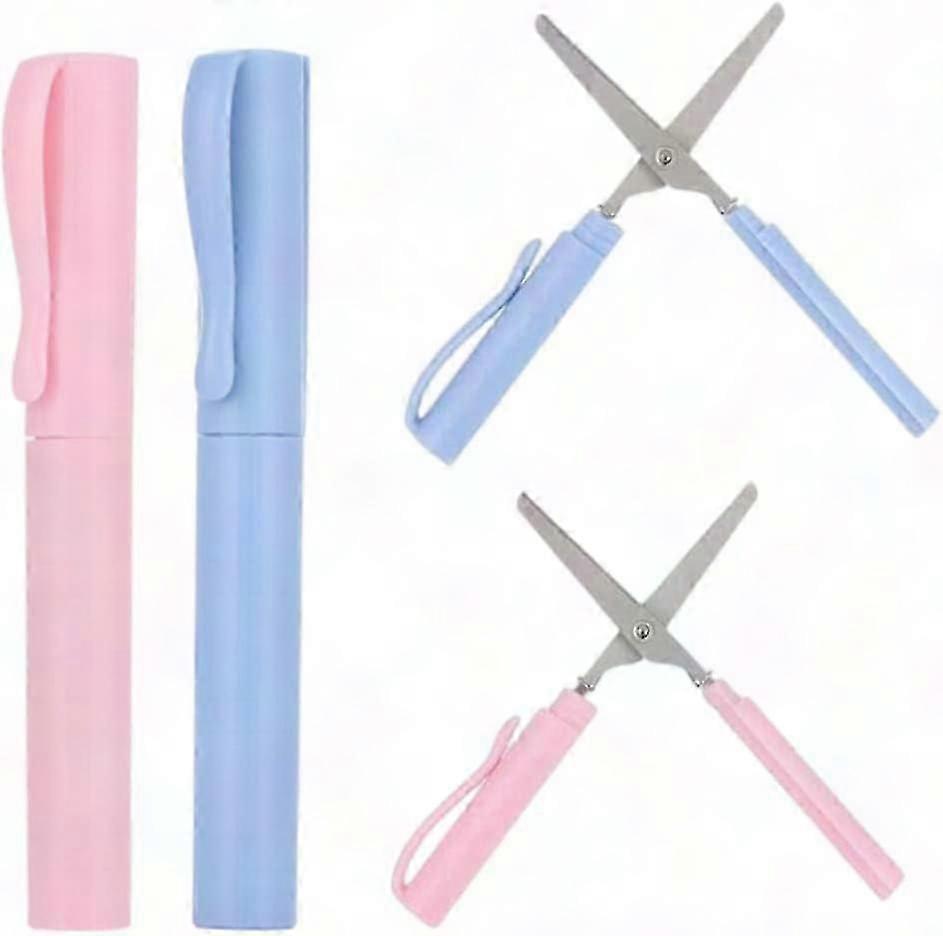 Set Mit 2 Tragbaren Stiftscheren – Sicheres Werkzeug Zum Schneiden Von Faltpapier Für Büro, Schule Und Kreative Diy-projekte