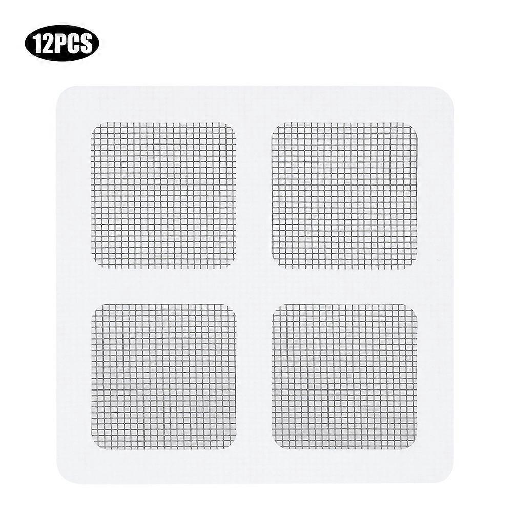 12 Starke, Selbstklebende Mückenschutzflicken Für Türen Und Fenster, Zur Reparatur Von Moskitonetzen, 10 X 10 Cm, 12er-packung