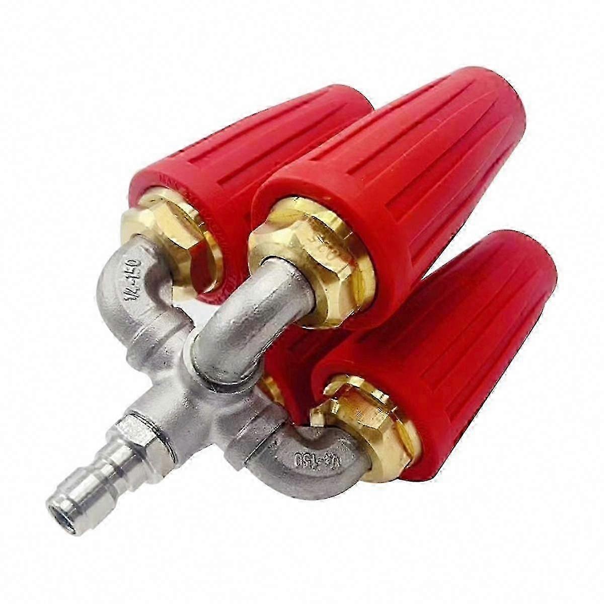 4-in-1-turbinendüse Für Hochdruckreiniger, 2,0-mm-öffnung, 360°-drehgelenk Und 1/4"-schnellanschluss, Vielseitiges Zubehör