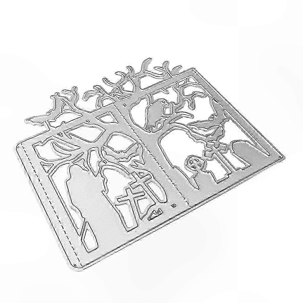 Halloween-metallschablone Zum Ausschneiden Für Diy-scrapbooking, Albumstempel Und Kreatives Papier