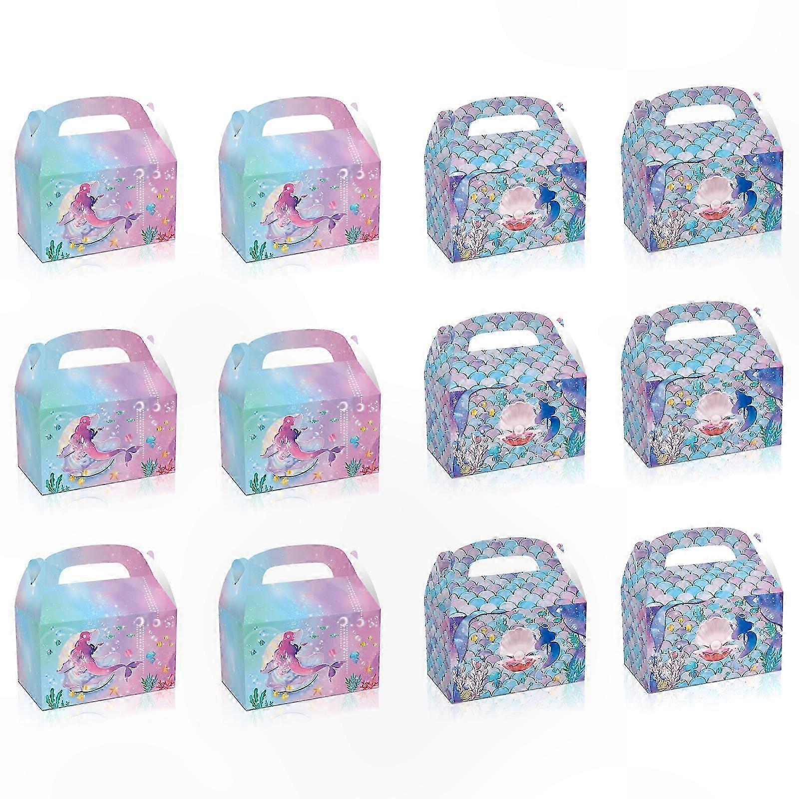 12 Geschenktüten Aus Papier, Ideal Als Mitgebseltüten Für Geburtstage Oder Partys, 12 Überraschungsboxen, Perfekt Für Süßigkeiten Und Kleine Geschenke