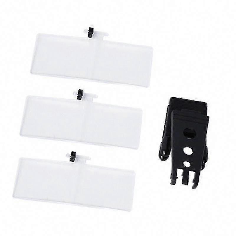 Faltbare Leselupe (85 X 30 Mm) Mit 3 Acryllinsen – Aufstecklupe Für Brillenträger, 1,5-fache/2,5-fache/3,5-fache Vergrößerung, Ideal Zum Lesen Und Für Präzise Arbeiten