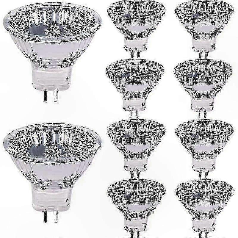Gu4 20w 12v 2800k Warmweiße Halogenlampen, 10er-pack, Dimmbar, Ersetzt Mr11, Gemütliche Und Sparsame Beleuchtung.