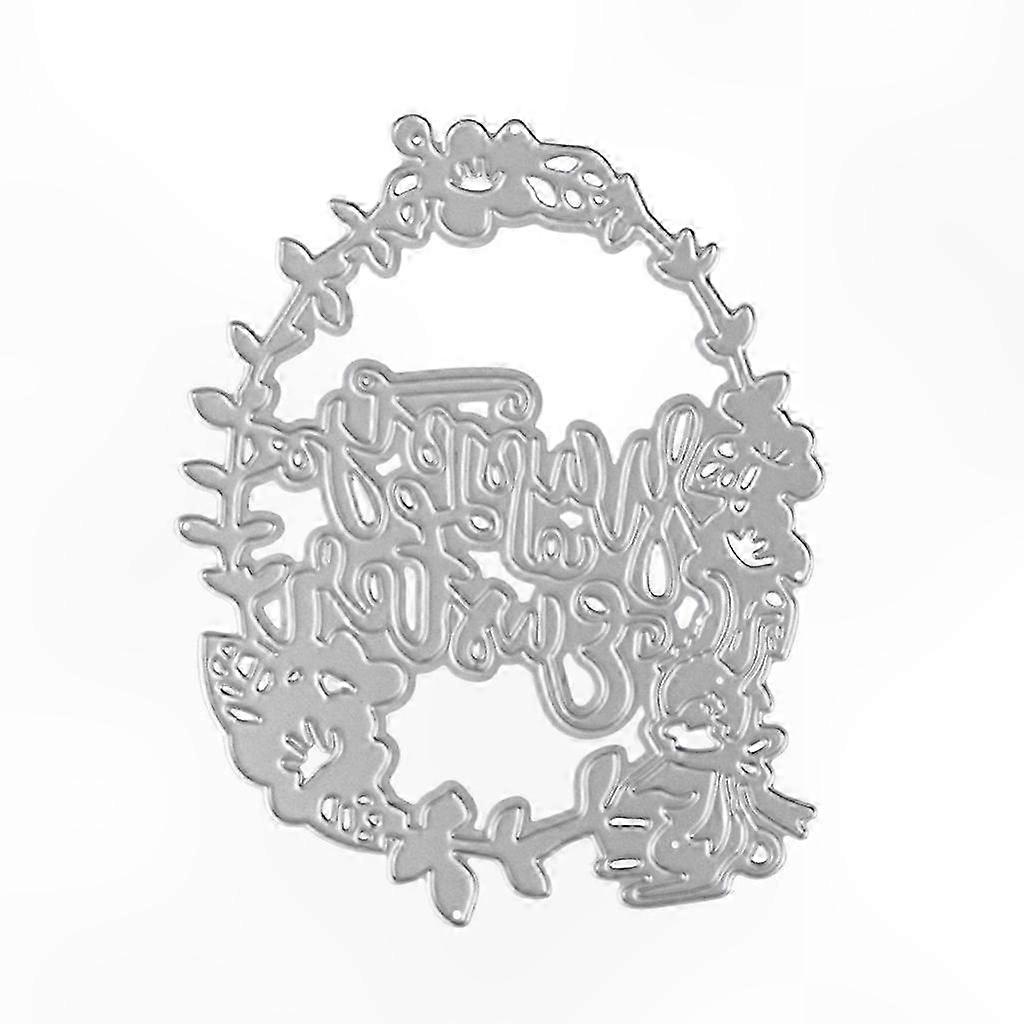 Oster-schablone Zum Ausschneiden Für Scrapbooking-karten, Silber-embleme, Heimdeko, Papierbasteln