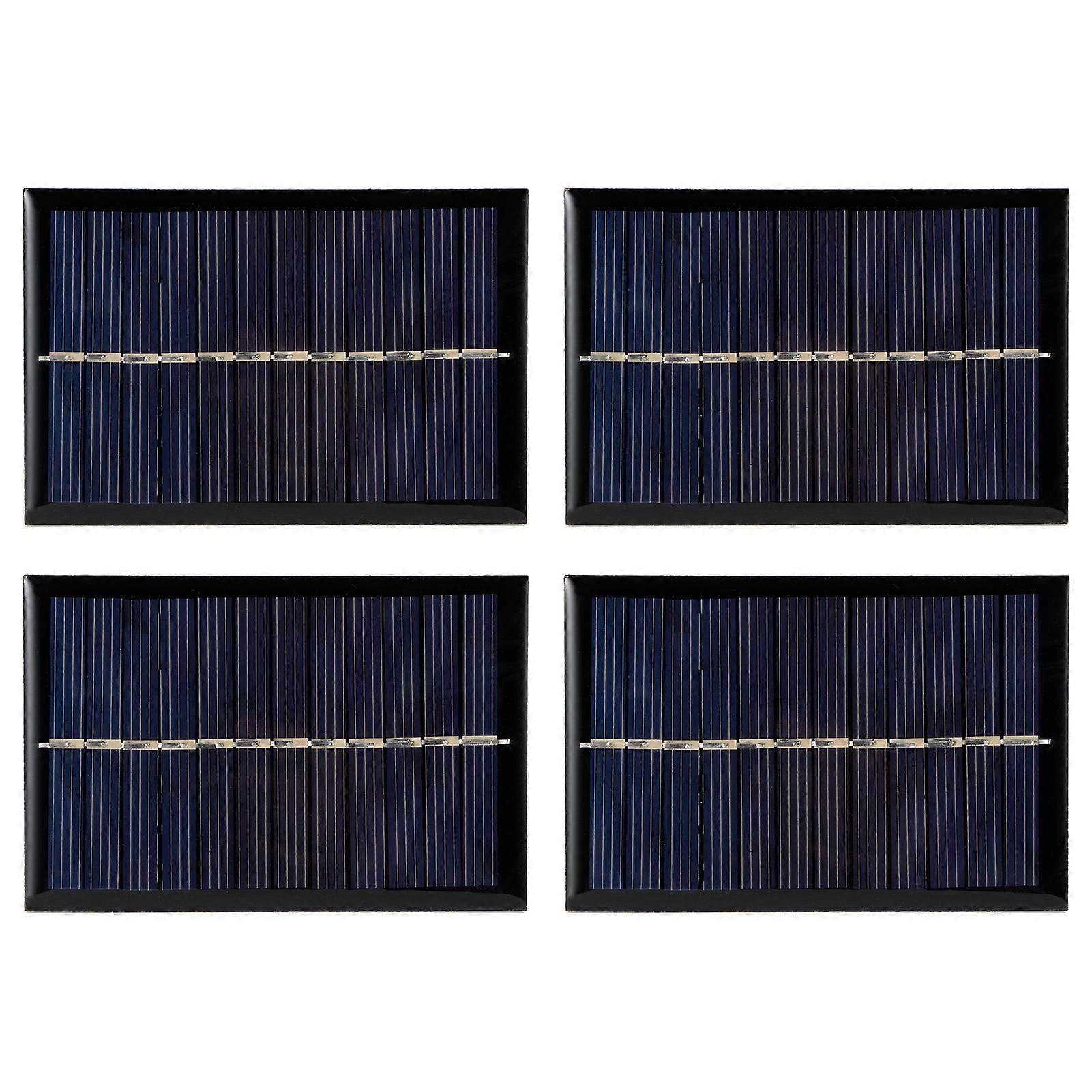 Set Mit 4 Mini-solarmodulen (0,6 W, 6 V), Photovoltaikmodule Für Externe Akkuladegeräte, Outdoor-camping, Diy-projekte
