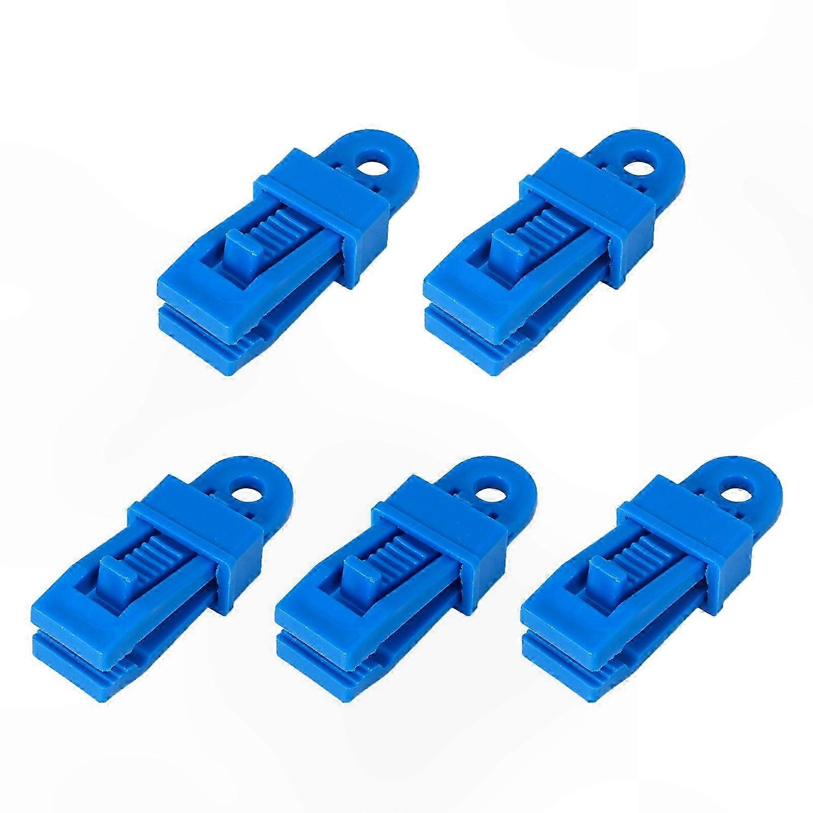 5 Wiederverwendbare Planenclips Für Camping, Spannseilklemmen, Zelthaken, Winddichte Markisenbefestigungen, 5er-pack, Grün