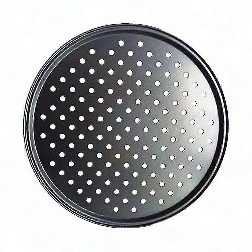 32 Cm Pizzablech Aus Schwarzem, Antihaftbeschichtetem Kohlenstoffstahl – Perforiertes Back- Und Kochblech, 9/10/11/12 Zoll, Gebäck- Und Backwerkzeug