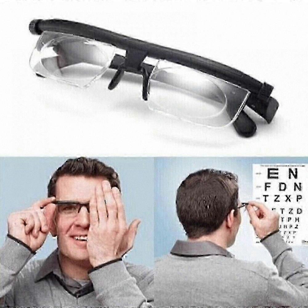 Verstellbare Brille Für Nah- Und Fernsicht, Flexibler Rahmen Mit Individueller Sehkorrektur, Aktualisiertes Modell 2024, Klare Sicht