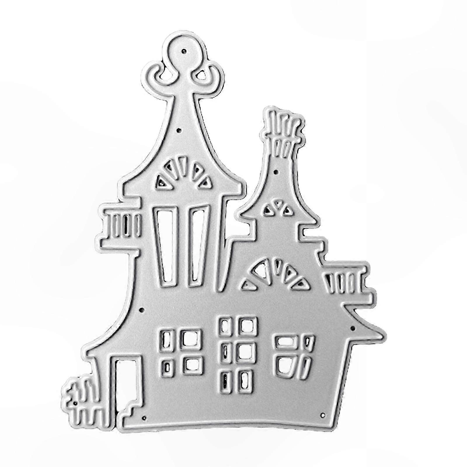 Weihnachtsschloss-ausstechform, Metallvorlage, Diy-scrapbooking, Fotokarten, Dekoration, Kreativ