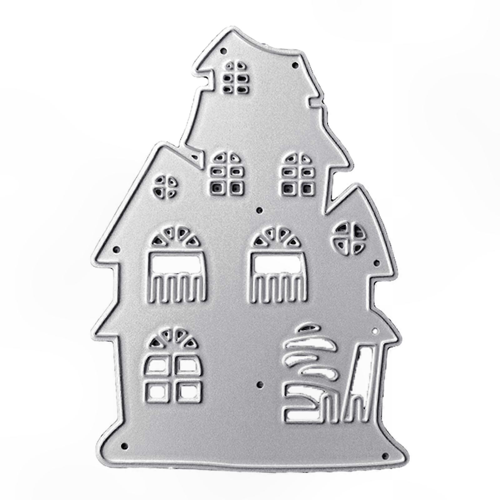 Ausstechform Für Weihnachtsplätzchen In Schlossform, Diy-stanzvorlage Für Karten, Scrapbooking, Fotos, Deko-ideen, Kreative Stanzform