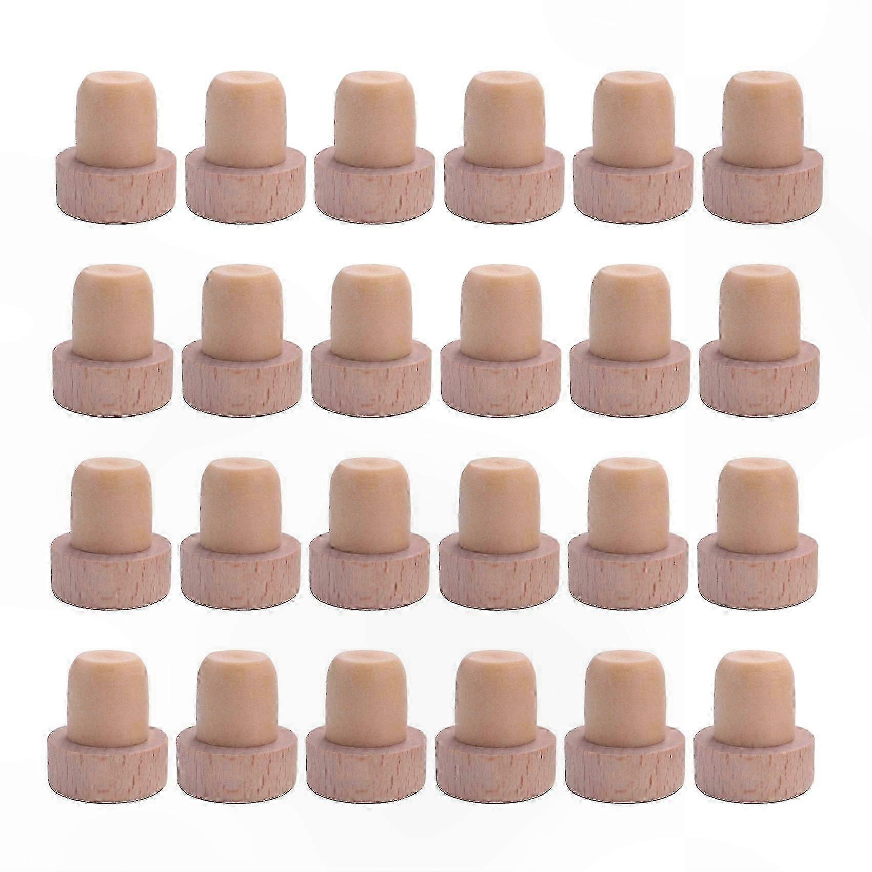 Wiederverwendbare Weinstopper Aus Holz, 24er-set, T-förmige Korken Für Weinflaschen, Elegante Und Langlebige Flaschenverschlüsse, Praktisches Weinkellerzubehör Zur Aufbewahrung Von Wein, Packung Mit 2