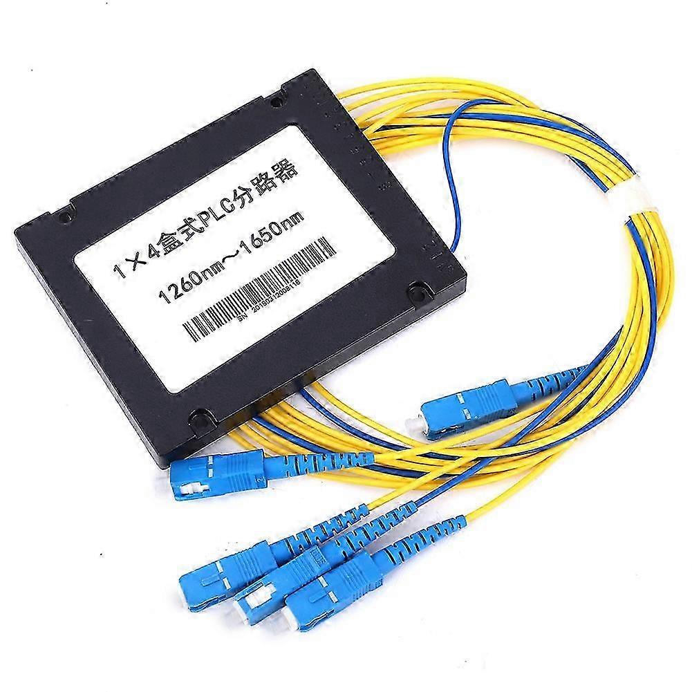 1x4 Sc/upc Singlemode Plc Glasfaser-abzweigstecker, Geringe Einfügedämpfung, Stecker Für Die Hausverkabelung