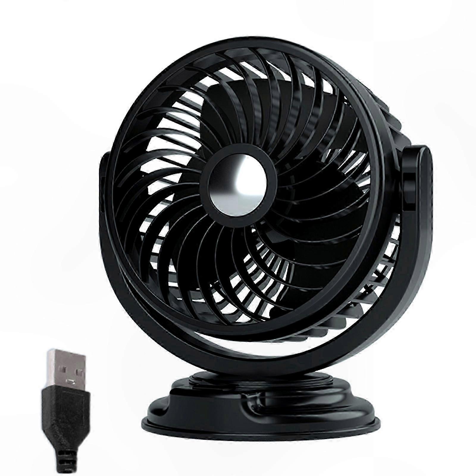 Tragbarer 24-v-gleichstrom-autoventilator, Mini-elektro-360°-luftkühler Für Autos, Leistungsstarke Auto-klimaanlage, Zubehör Für Zuhause Und Fahrzeug