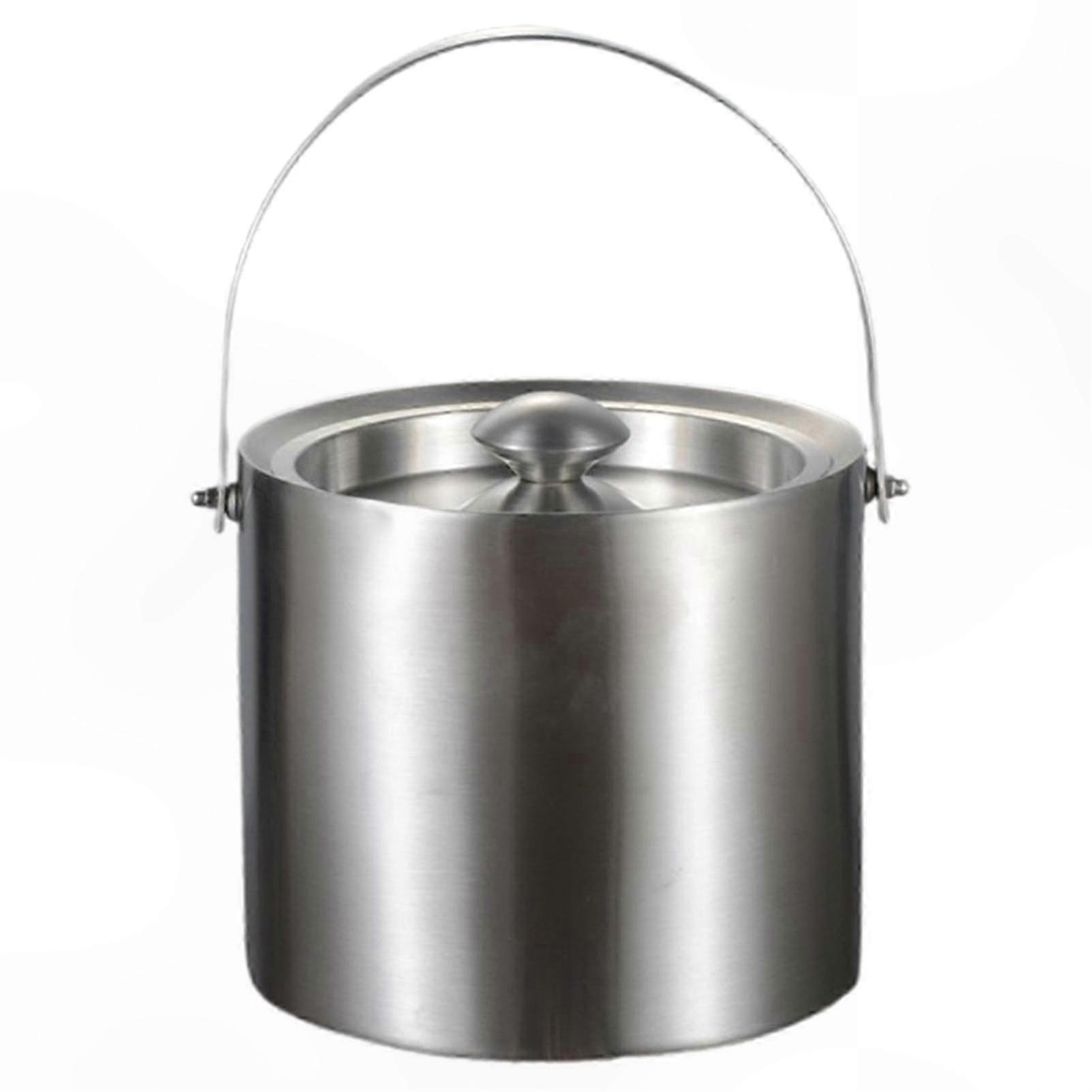 Verstärkter Eisbehälter Mit Deckel, 2 L/3 L Fassungsvermögen, Glatte Oberfläche, Temperaturbeständig, Perfekt Für Partys Und Empfänge