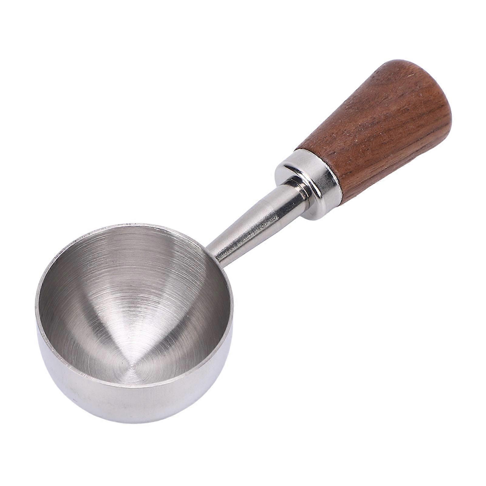 Vintage-teelöffel Aus Edelstahl 304 Im Retro-stil Mit Kurzem Holzgriff, Geeignet Zum Abmessen Von Bohnen Und Tee, Küchenutensil Zum Servieren Und Messen.