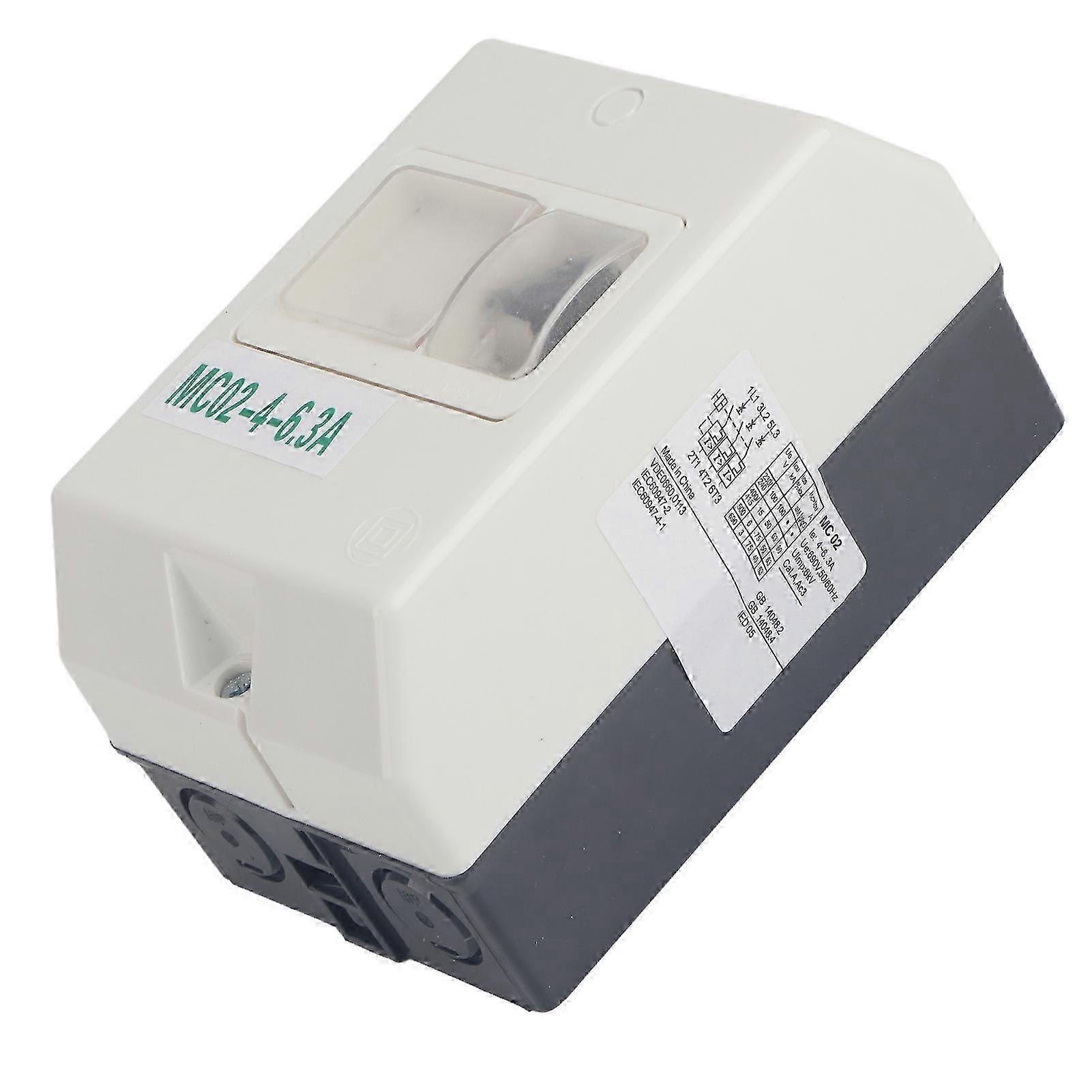 Wasserdichter Ip55-motorschutzschalter Aus Abs, Lastumschalter 220 V Auf 380 V