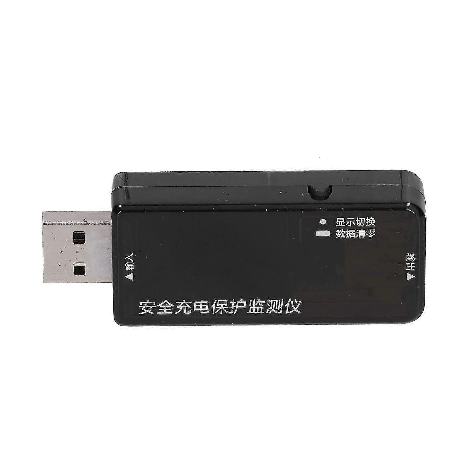 Usb-tester Mit Niedrigstromanzeige, Bidirektionalem Stecker, Voltmeter Und Amperemeter Zur Zeit- Und Datenmessung