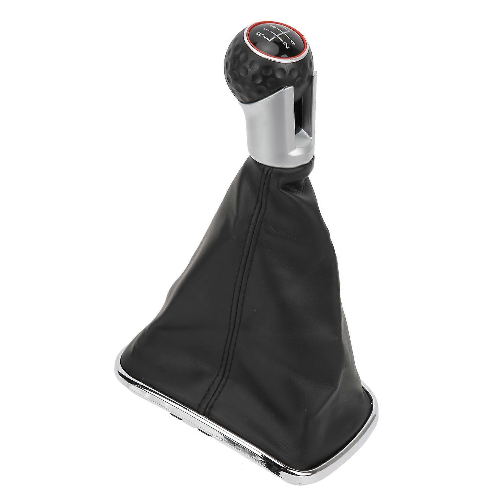 Universeller Schalthebel Für Vw Bora Mk4 1999-2004, Mit Ledermanschette Und Staubschutz, Komplettes Ersatzteilset, Schwarz, 5-gang, Für Den Fahrzeuginnenraum.