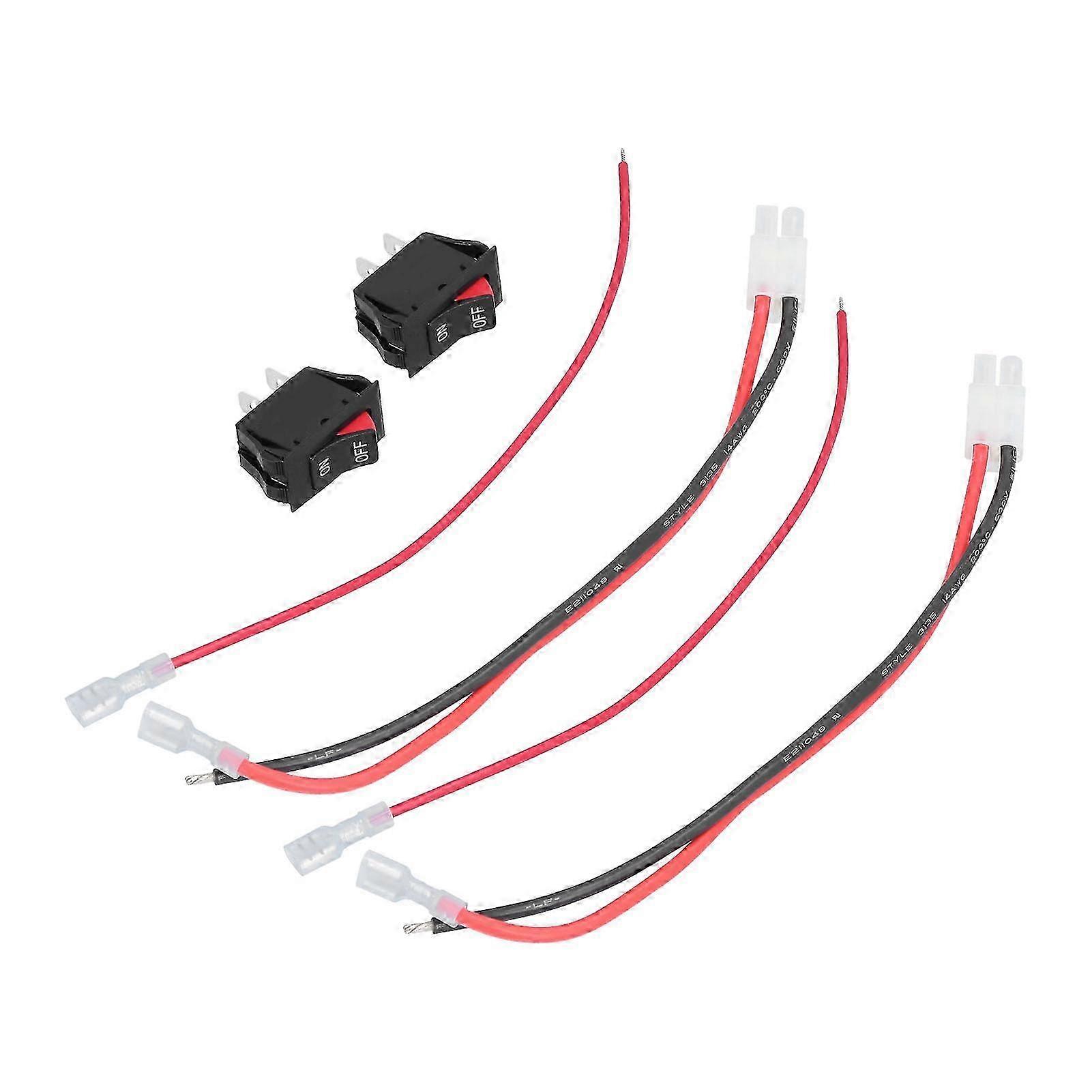 2-teiliger Tamiya-kompatibler Stecker Mit Mini-wippschalter, Robustes Und Zuverlässiges, Sicheres Und Effizientes Akkuladekabel