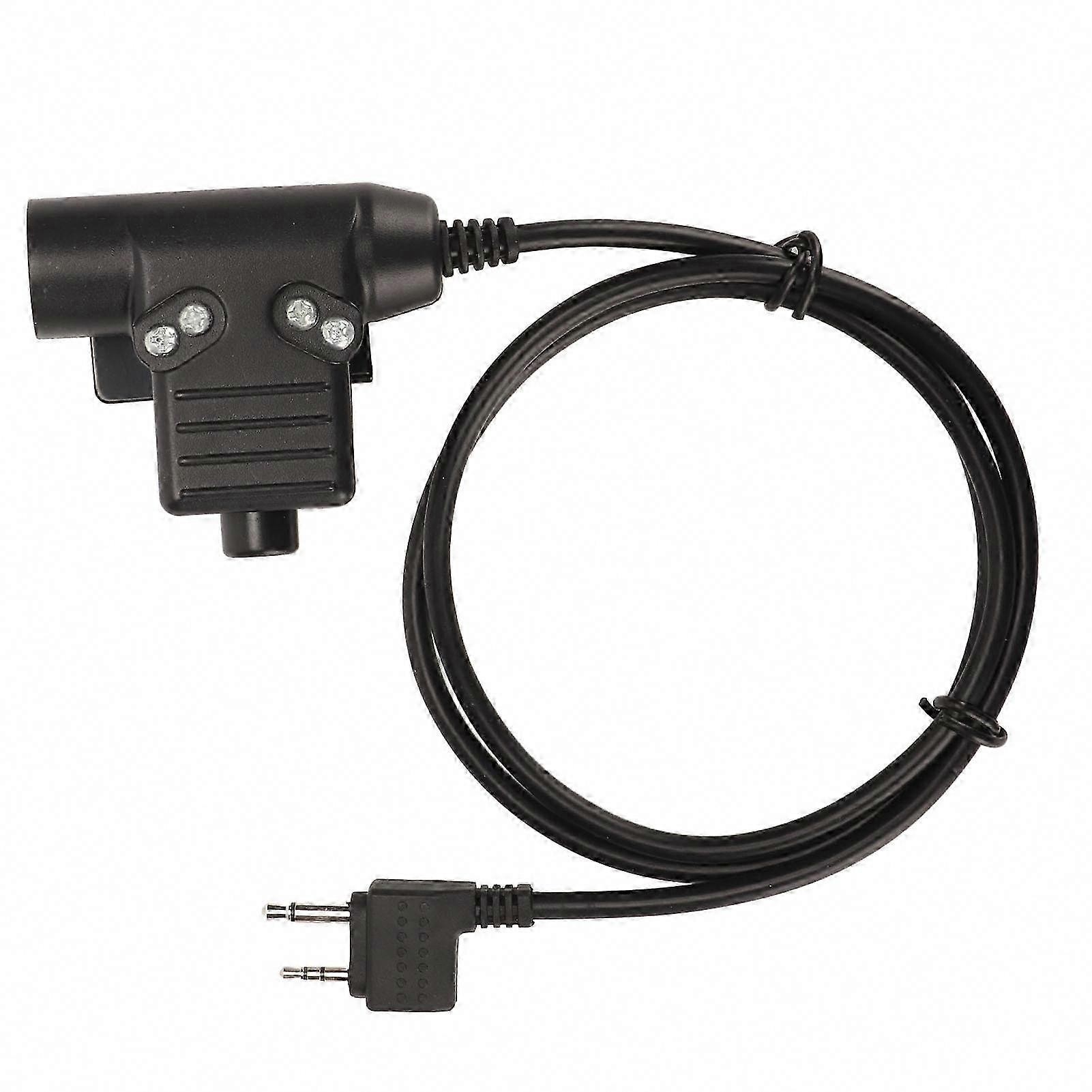 U94 Ptt 2-pin Plug-and-play-freisprechadapter Für Alan Midland Funkgeräte, Push-to-talk-kit Mit 2-draht-anschluss, Walkie-talkie-kompatibles Zubehör, Sprach- Und Manuelles Auslösekabel, Kein Bohren Er