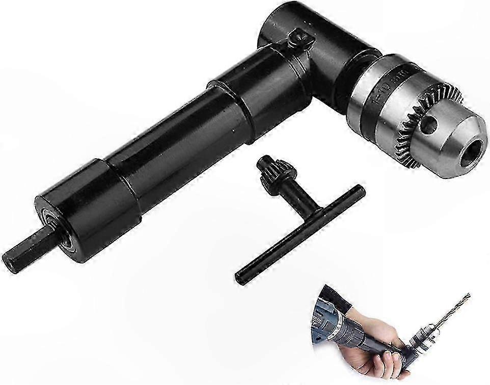 90°-bohradapter, 3/8"-aluminiumkopf Mit 8-mm-sechskantschaft Für Elektrowerkzeugzubehör, Maximale Drehzahl 1500 U/min, Winkelaufsatz Zum Bohren