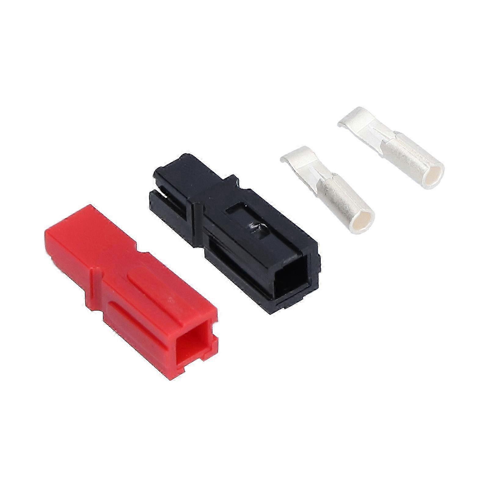 30a 600v Batterieanschluss, 20 Stück, Roter Und Schwarzer Modulstecker, Silberfarben, Langlebig, Robuster Elektrischer Stecker