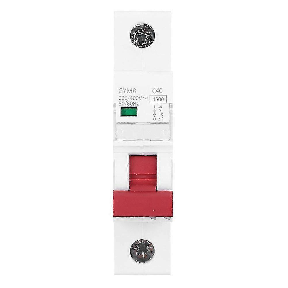 Gym8-c45 1p 230/400vac Modularer Leistungsschalter - 2er-pack, Nennstrom 40a, Überlast- Und Kurzschlussschutz, Kompakter Automatischer Schalter Für Schalttafeln.