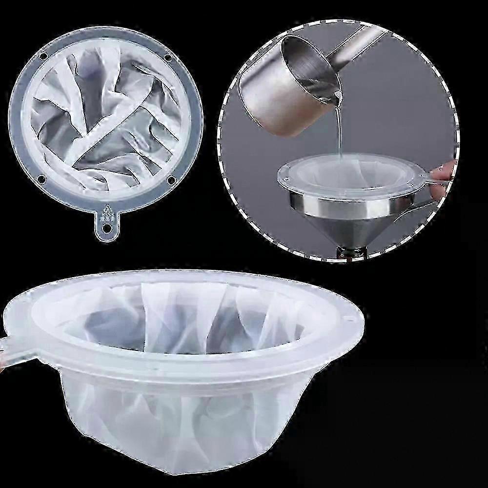 Nylonfilter (100–450 Mesh), 13/15 Cm Edelstahl-trichtersieb Für Saft, Milch, Chinesische Medizin, Öl, Weißwein, Abgekochtes Wasser