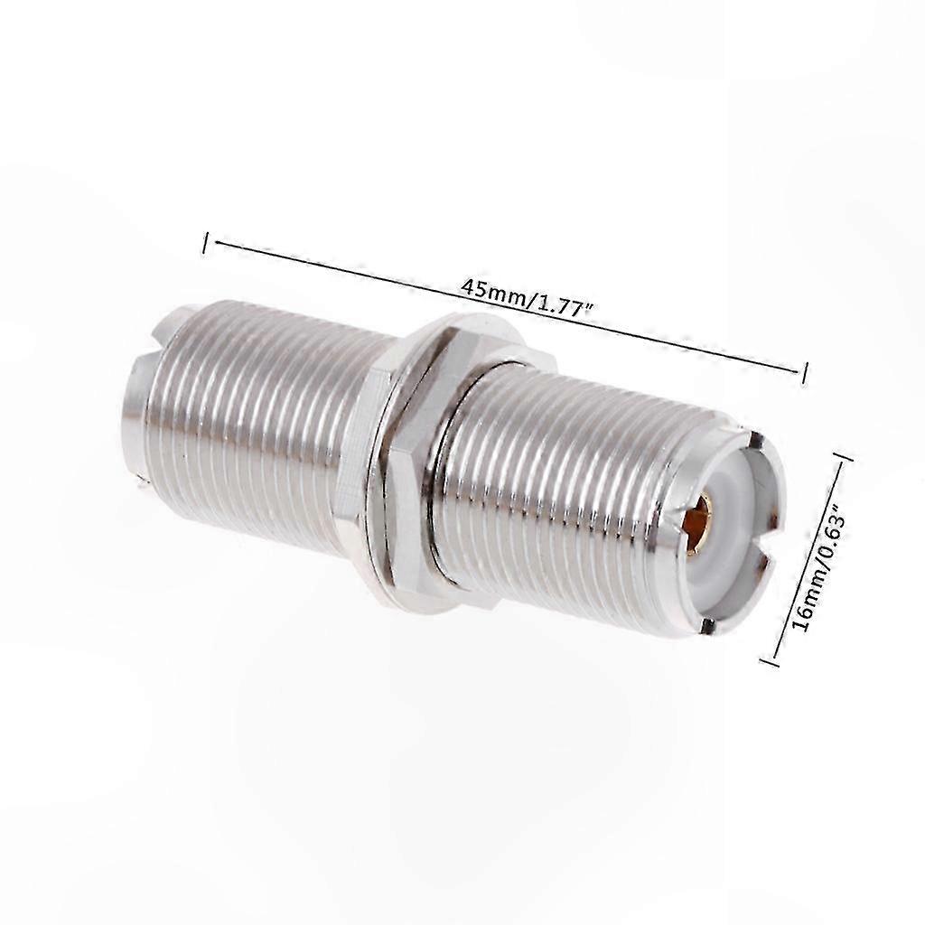 Uhf So239 Buchse-zu-buchse Adapterstecker, Einbau In Die Frontplatte, Mutter Im Lieferumfang Enthalten, Durchführung Für Schottwände, Gerade, Für Antenne Und Funkgerät.