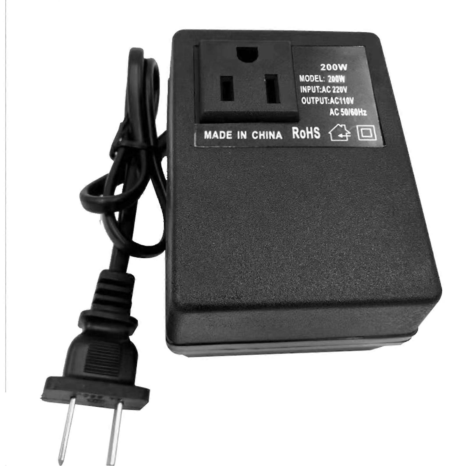 Intelligenter 200-w-abwärtstransformator (220 V Auf 110 V) Für Reisen Und Als Energieeffizientes Netzteil Für Zuhause