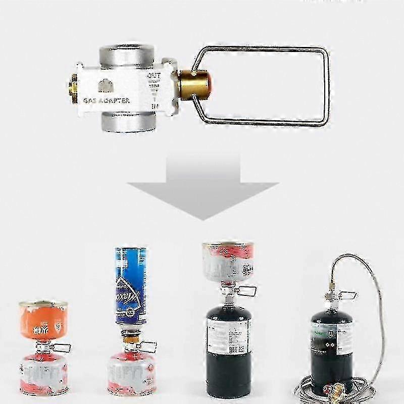 Adapter Zum Nachfüllen Von Flachgasflaschen, Campinggaskonverter Mit Durchflussumrichter