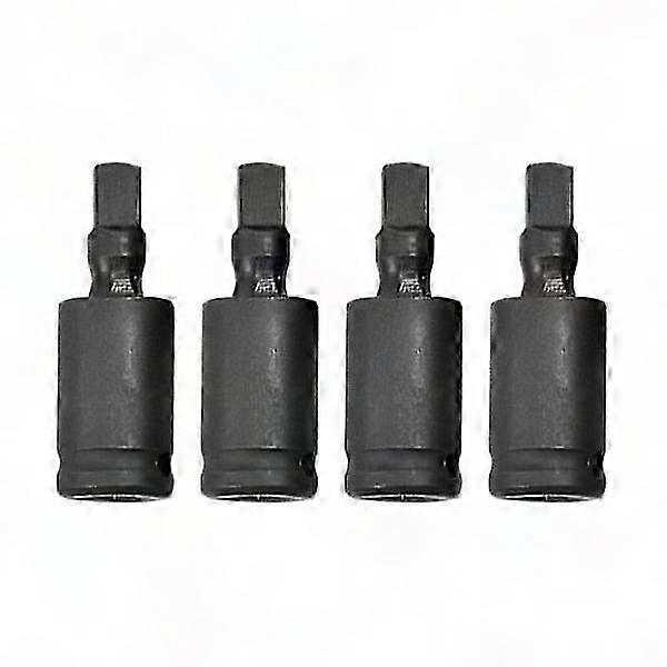 4x Universal-gelenk-steckschlüsseladapter (6,35 Mm), Variable Winkelverlängerung Für Ratschen, Mehrzweckwerkzeug, Antriebsstange Aus Stahl, 4-teiliges Set