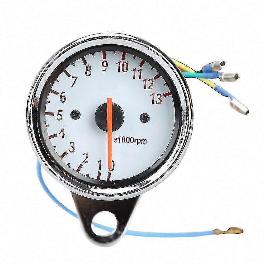 Analoger Drehzahlmesser 13000 U/min Für Motorrad Und Roller, Integriertes Nachtlicht, Universalanzeige Mit Hintergrundbeleuchtung, Präzise Motordrehzahlanzeige Für 12v.