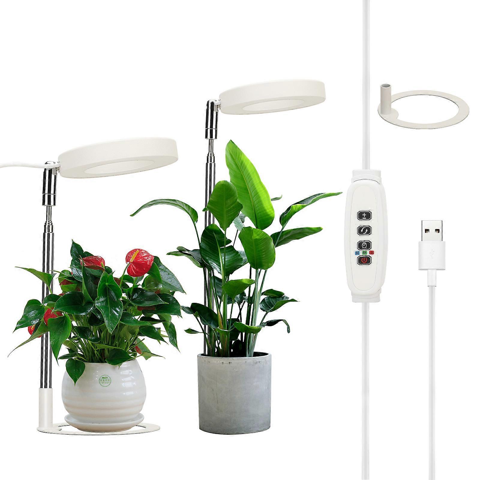 Usb-pflanzenringlampe Mit Timer, Vollspektrum, Für Das Pflanzenwachstum In Innenräumen