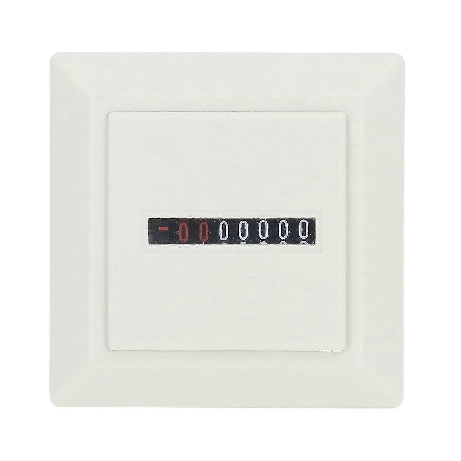 Mechanischer Betriebsstundenzähler Von Berm, Professioneller Elektronischer Timer Für Industrielle Anwendungen, 72 X 72 Mm Weißes Zifferblatt, 220 V Wechselspannung, Zuverlässiges Messgerät