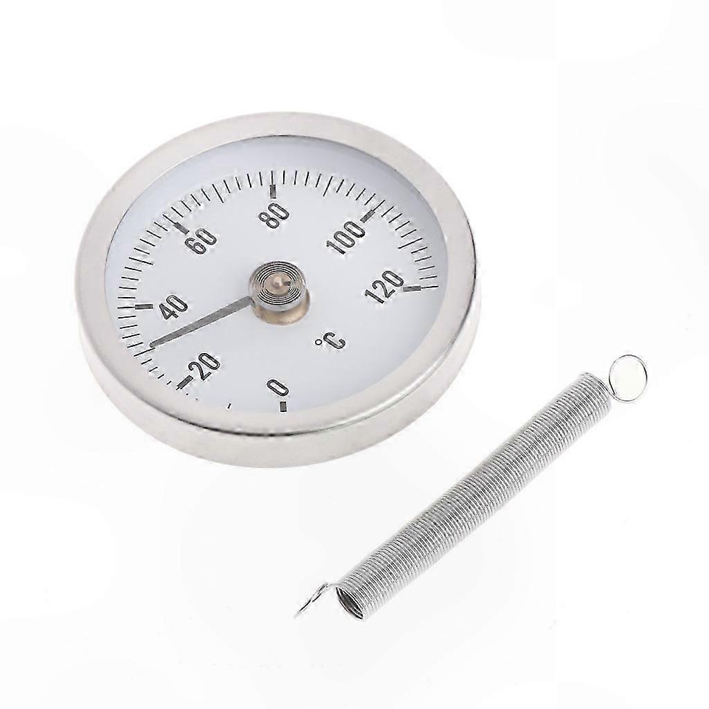 Aufsteckbares Rohrthermometer, 63 Mm, Mit Temperaturanzeige Für Heizkörper, Mit Feder, Für Öloberflächen Und -leitungen