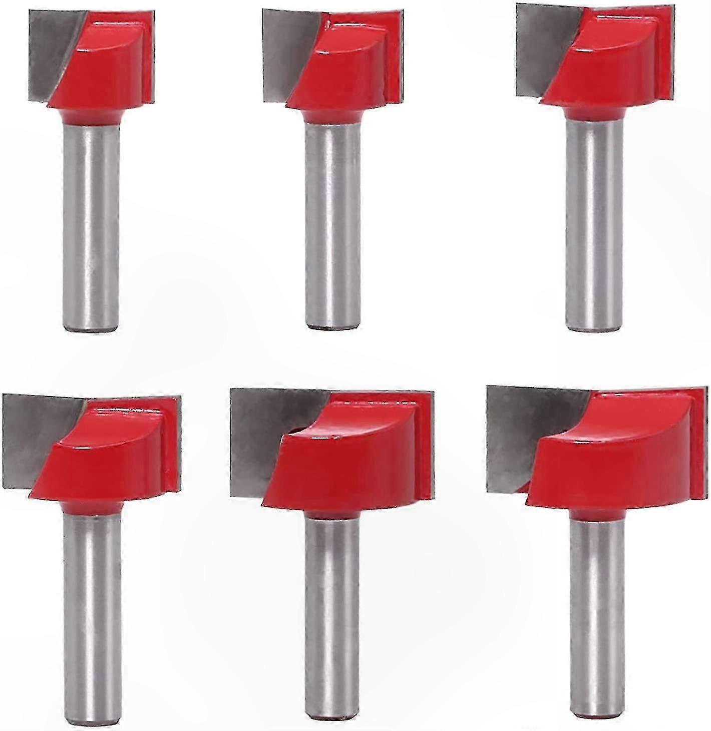 Set Mit 6 8-mm-fräsern, Bündig, Scharnier, Zapfen, Schablone, Professionelles Holzbearbeitungswerkzeug, Zylindrischer Schaft.