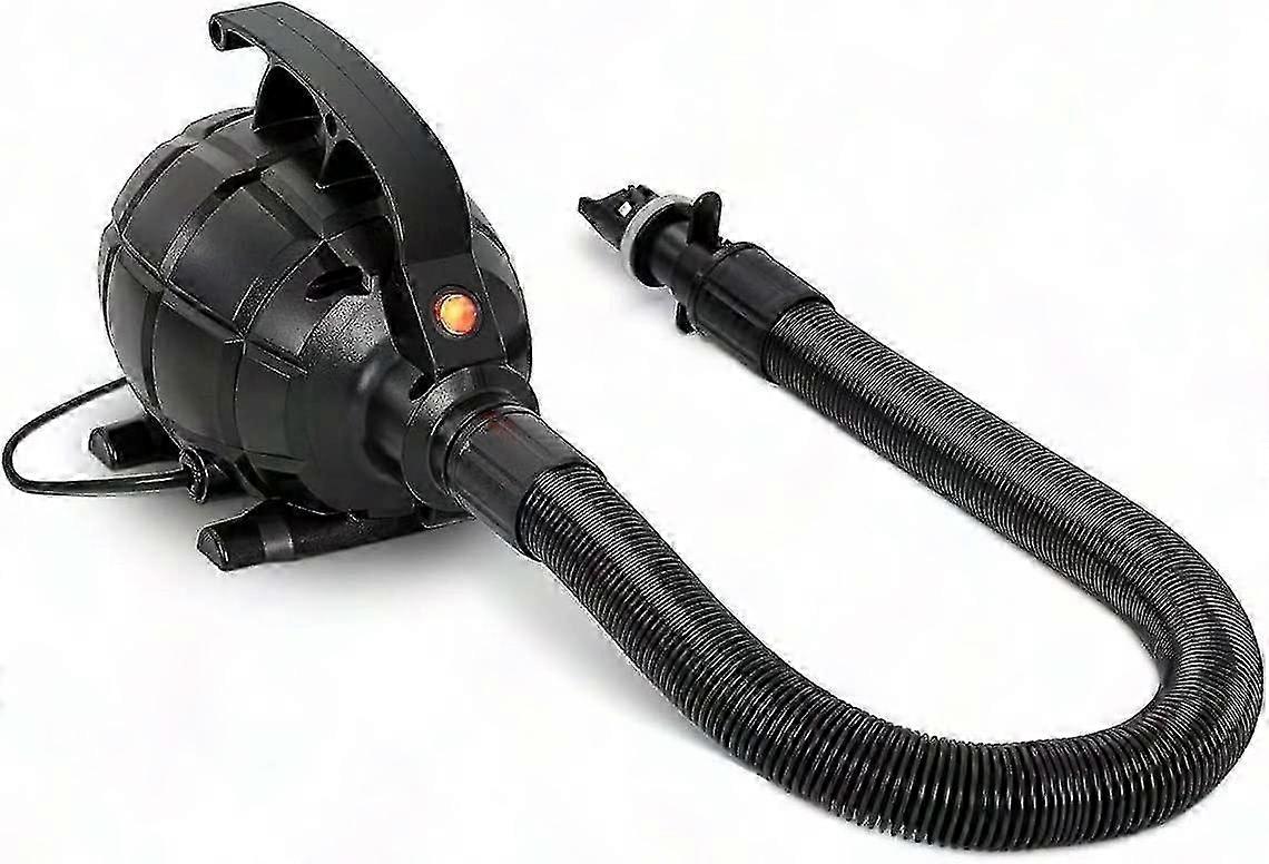 Elektrische 600-w-luftpumpe Mit 4 Düsen Und Tragegriff – Schwarz, Tragbare Luftpumpe Für Reifen Und Matratzen, Inklusive Zubehör, Für Zuhause Und Auto