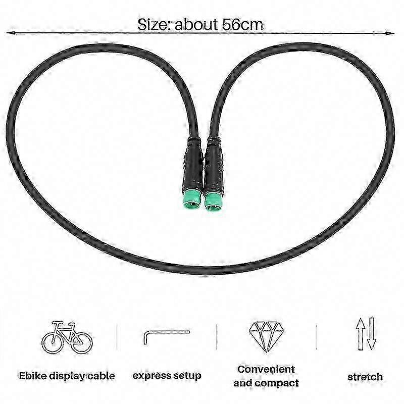 5-poliges Stecker-zu-stecker-display-verlängerungskabel Für Elektrofahrräder Bbs01 Bbs02, Kompatibel Mit E-bike-motoren, Robuster Stecker, Flexible Länge, Ersatzzubehör Für Displays.