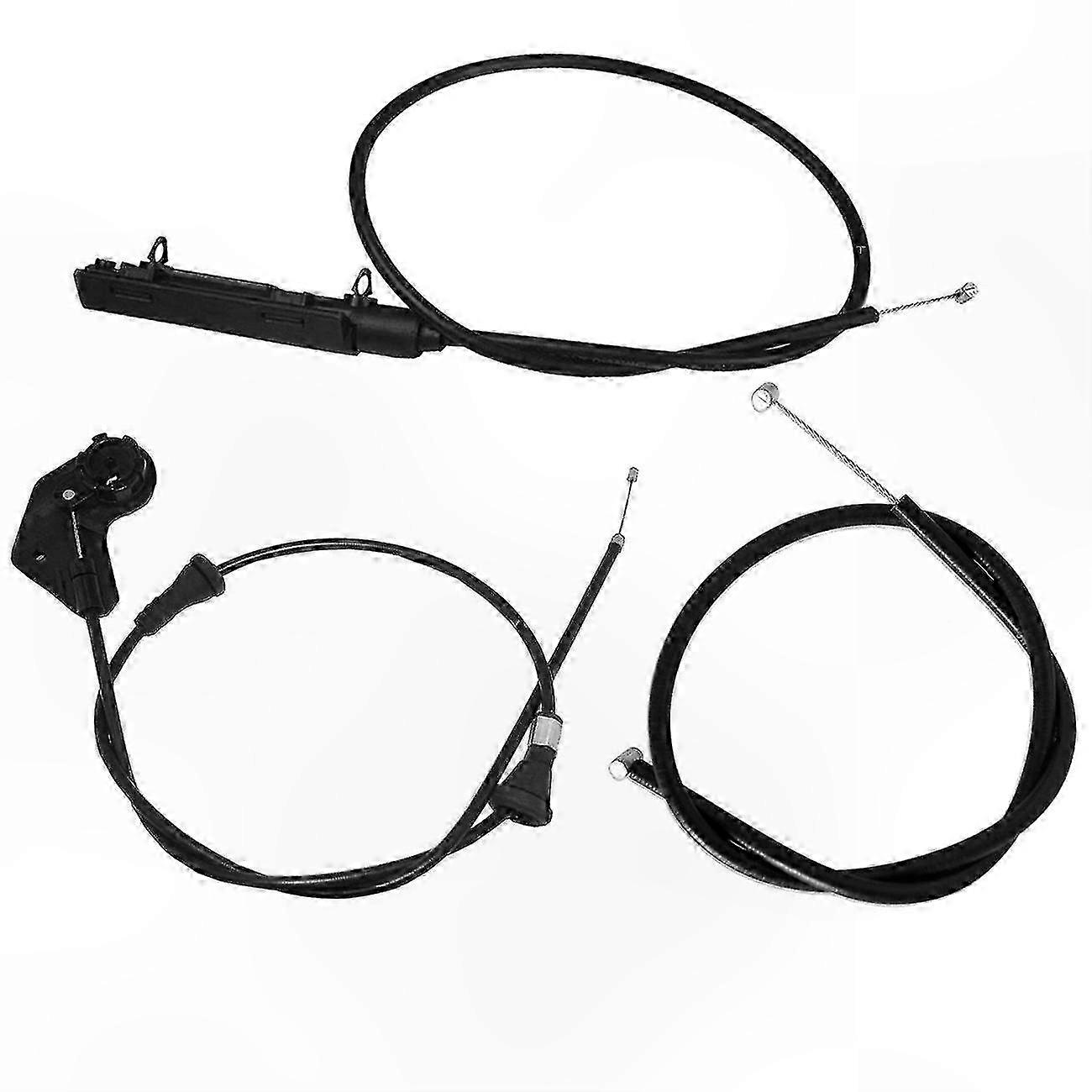 Satz Mit 3 Motorhaubenöffnungskabeln Für Bmw 3er E46 320i 323i 1998-2005, Ersatzteil, Austauschsatz, Gestängebaugruppe, Kompatibles Zubehör, Erstausrüsterqualität, Motorhaubenverriegelung.