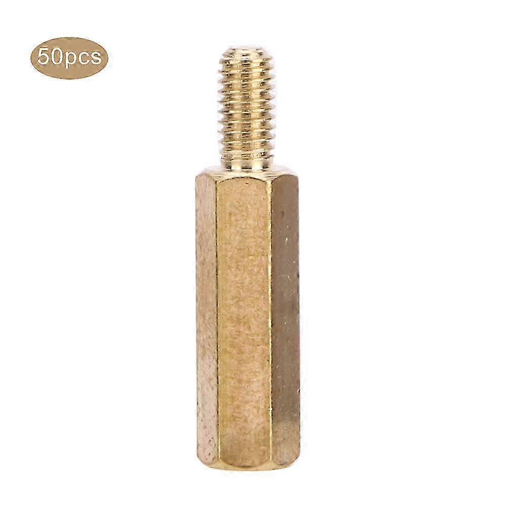 Sechskant-abstandshalter M3 Aus Messing, Leiterplatten-austauschset, 50 Stück, 15 Mm Länge, Einzelkopfkupplung.