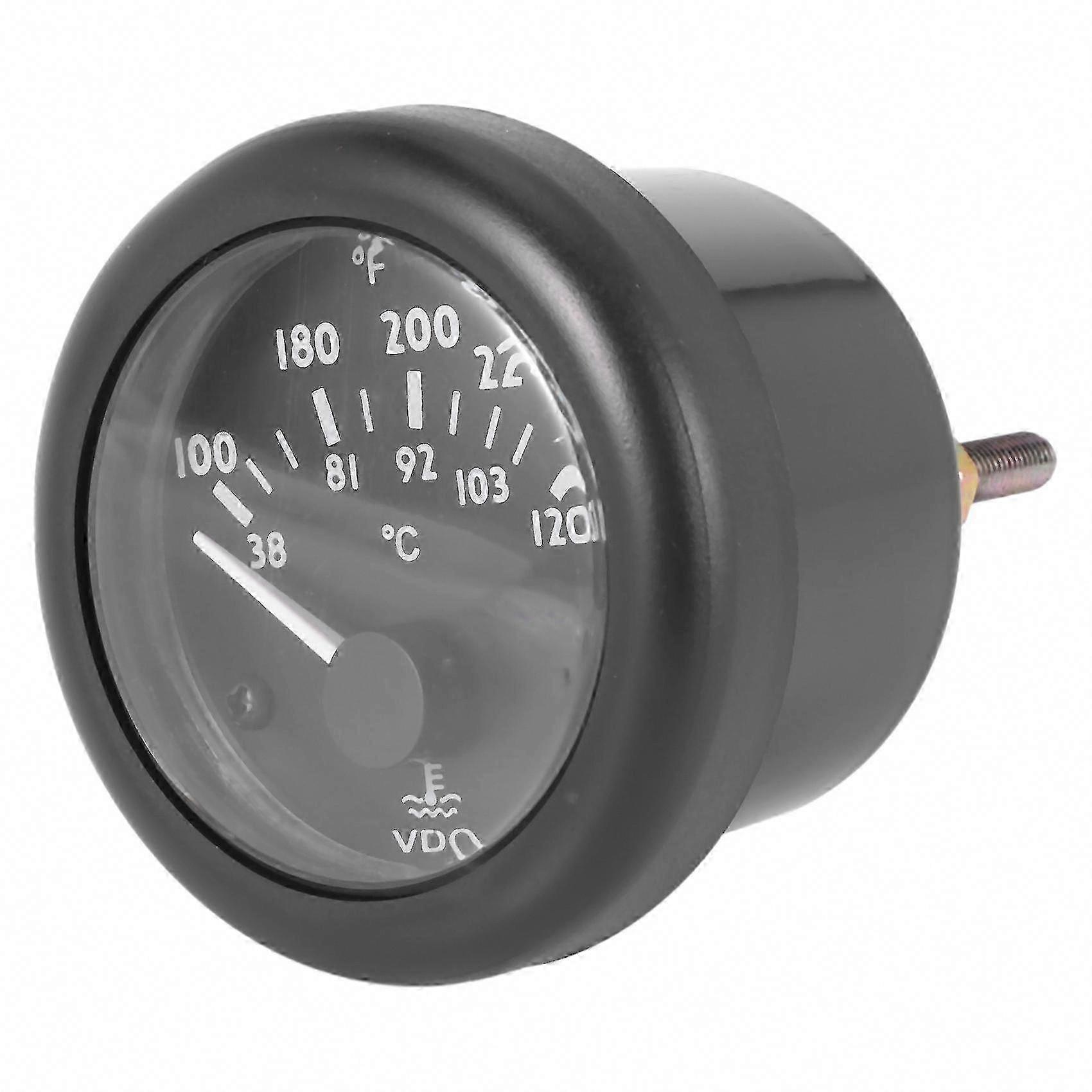 Vdo 24v Elektromagnetisches Wassertemperaturmessgerät 38-120°c/100-250°f Für Fahrzeuge, Kfz-thermoanzeige, Messsonde, Universalanzeige.