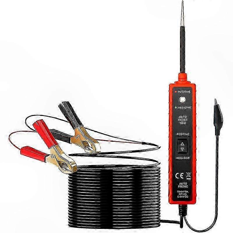 6–24 V Gleichstrom-kfz-stromkreisprüfer (rot), Elektrische Diagnose Für Fahrzeugsysteme, Durchgangs- Und Spannungsprüfer, Kabel- Und Sicherungsprüfer, Für Werkstatt Und Heimgebrauch