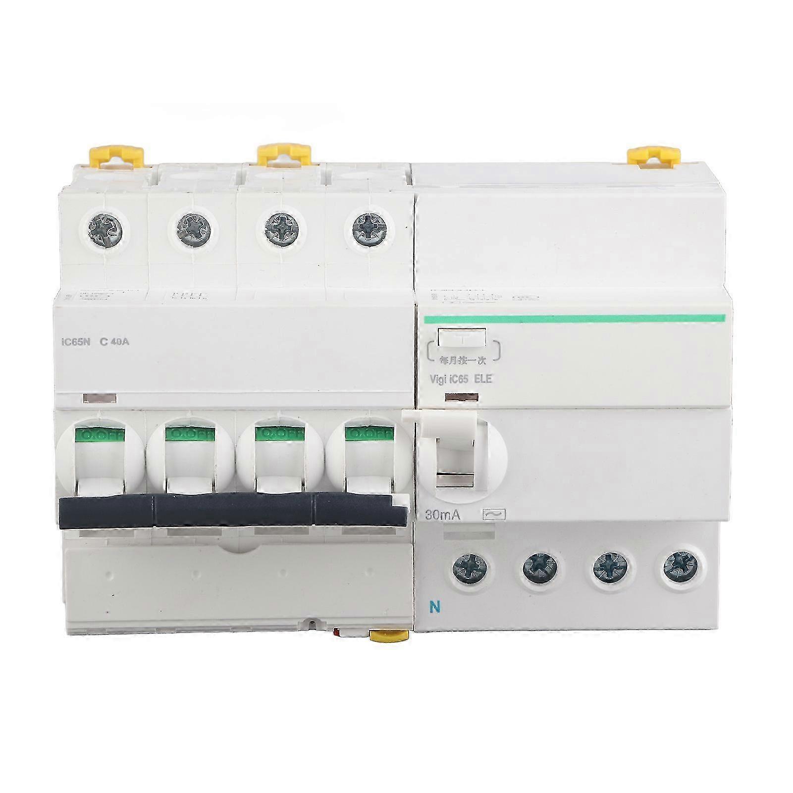 Modularer 4p+n 16a-leistungsschalter, Integrierter Differenzialschutz, Flammhemmendes Pa66-gehäuse, Ac400v-spannung, Leckstromschutzvorrichtung, Automatische Abschaltvorrichtung.