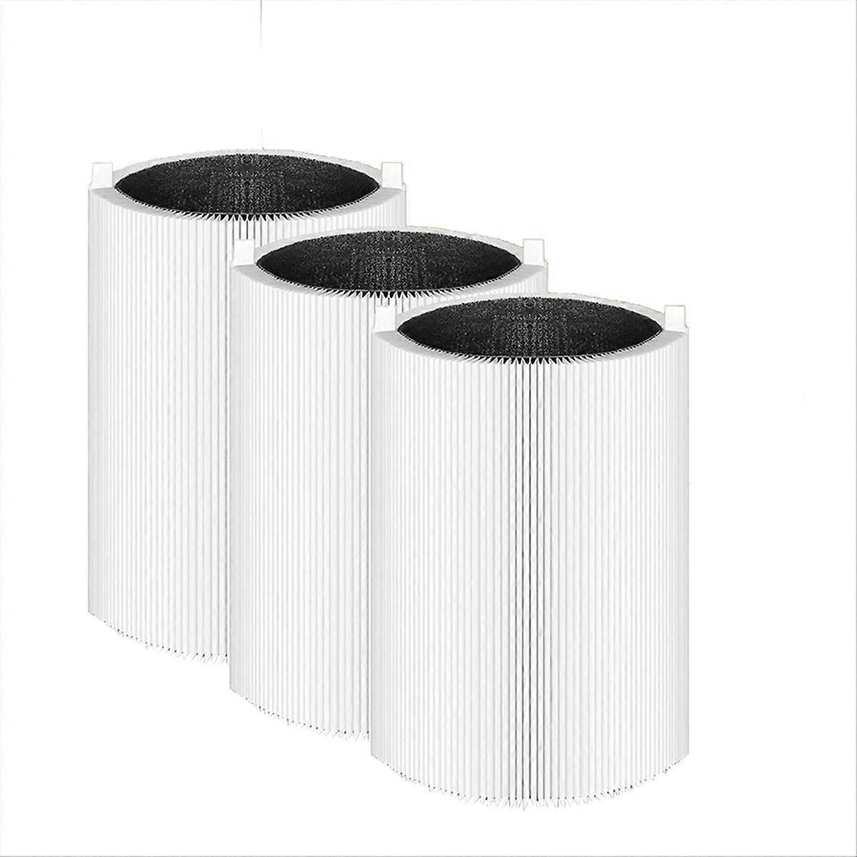 Packung Mit 3 Ersatzfiltern Für Blue Pure 411 Und 411+ Luftreiniger, Partikel- Und Aktivkohlefilter, Kompatibel Mit Den Modellen Blue Pure 411 Auto, 411 Und 411+.