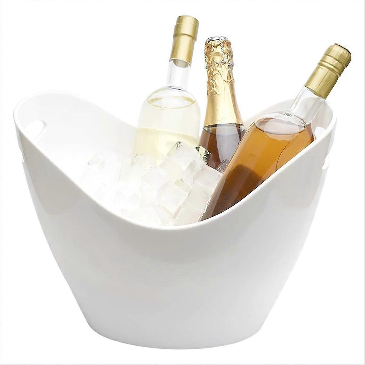 Isolierter 8-liter-eiskübel Für Partys, Großer Getränkekühler Für Cocktailbars, Eiswürfelhalter Aus Kunststoff