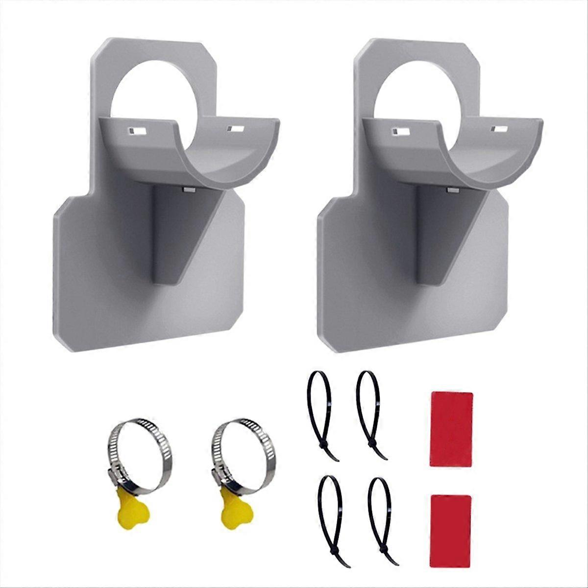 Set Mit 2 Poolschlauchhalterungen Für Aufstellpools, Grau