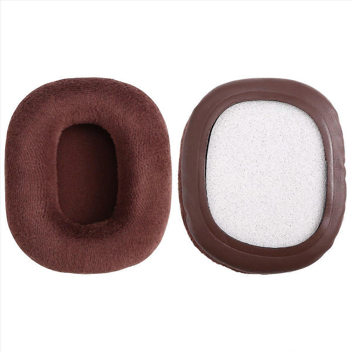 1 Paar Ersatz-ohrpolster Aus Flanell Und Schwamm Für Die Kopfhörer Rp-hd605n, Hd601n Und Hd805n (braun)