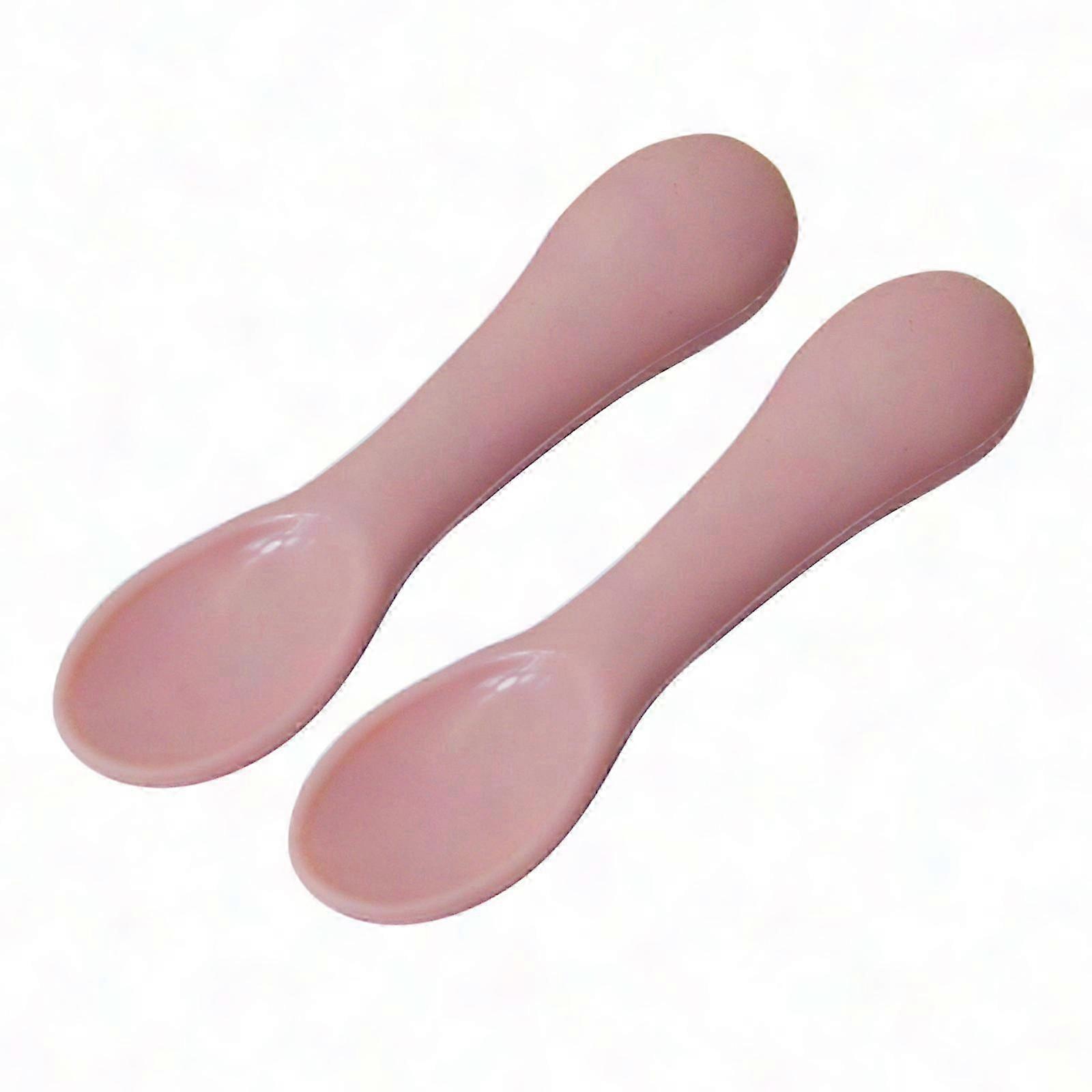 Baby-selbstfütterungslöffel – Silikon-kleinkindbesteck, Küchenutensil Für Kinder Zur Aufnahme Von Fester Nahrung (braun)